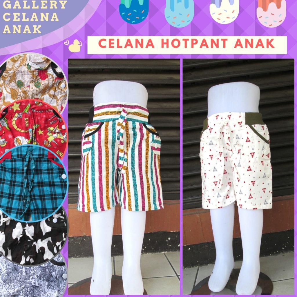Grosir Celana Hotpant Anak Terbaru Murah di Bandung