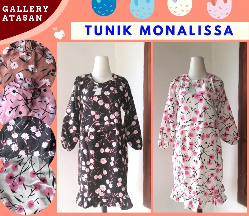 Supplier Tunik Monalissa Wanita Dewasa Termurah di Bandung