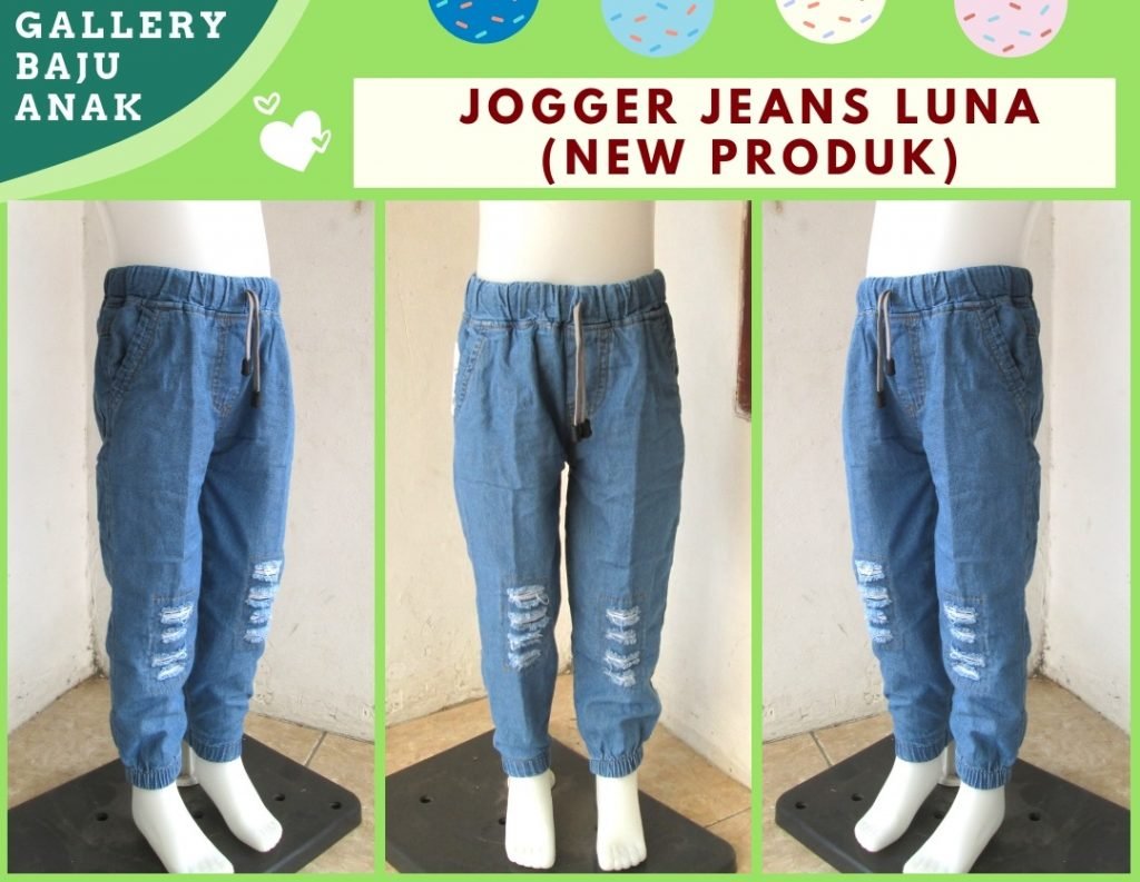 Produsen Celana Jogger jeans Luna Anak tanggung Murah di Bandung