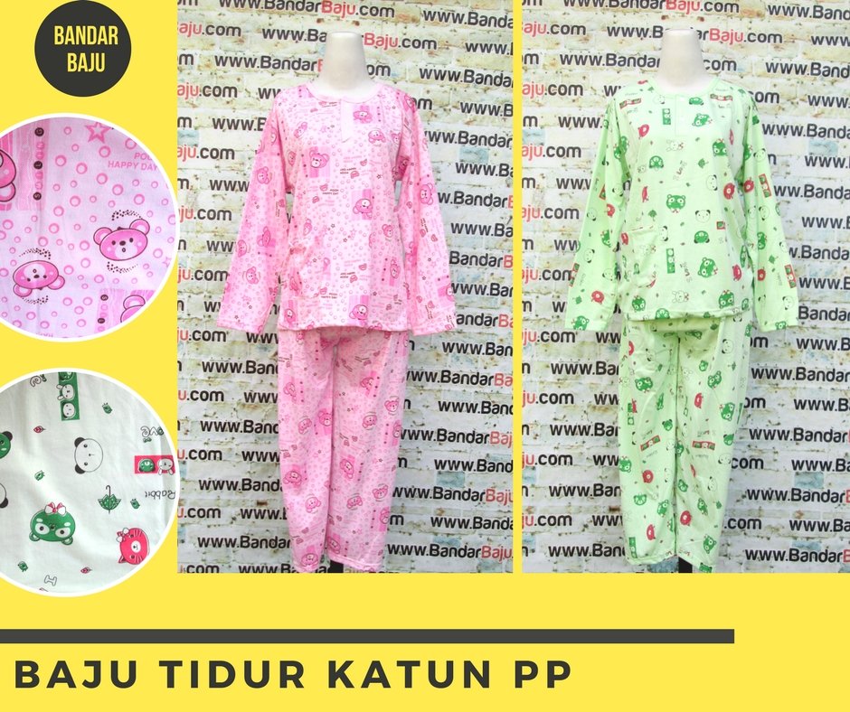 Grosir Baju Tidur Katun PP Murah Bandung