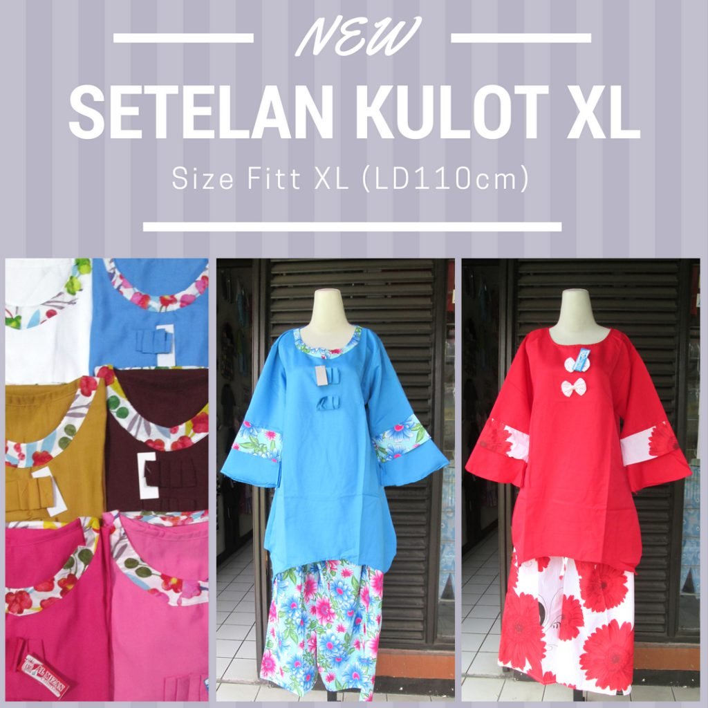 Produsen Setelan Kulot XL Wanita Dewasa Murah Bandung