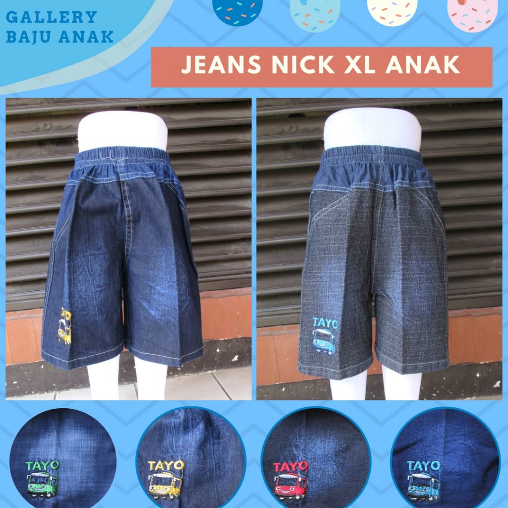 Grosir Celana Jeans Nick XL Anak Murah di Bandung